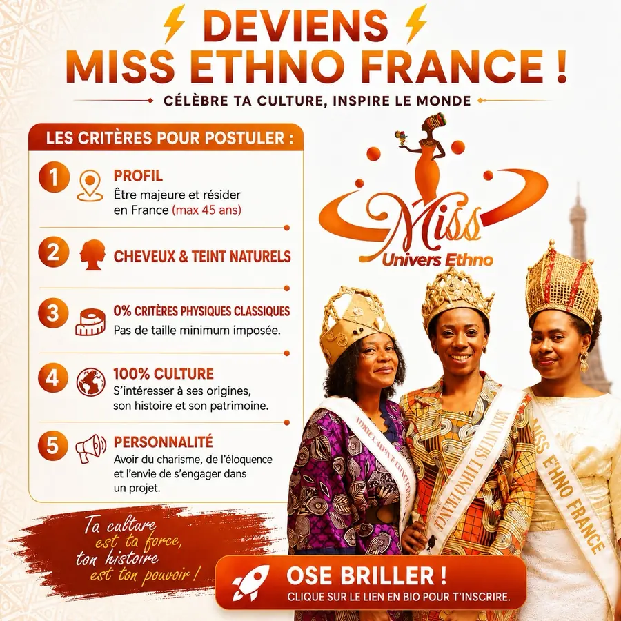 Deviens Miss Ethno France : critères pour présenter sa candidature.