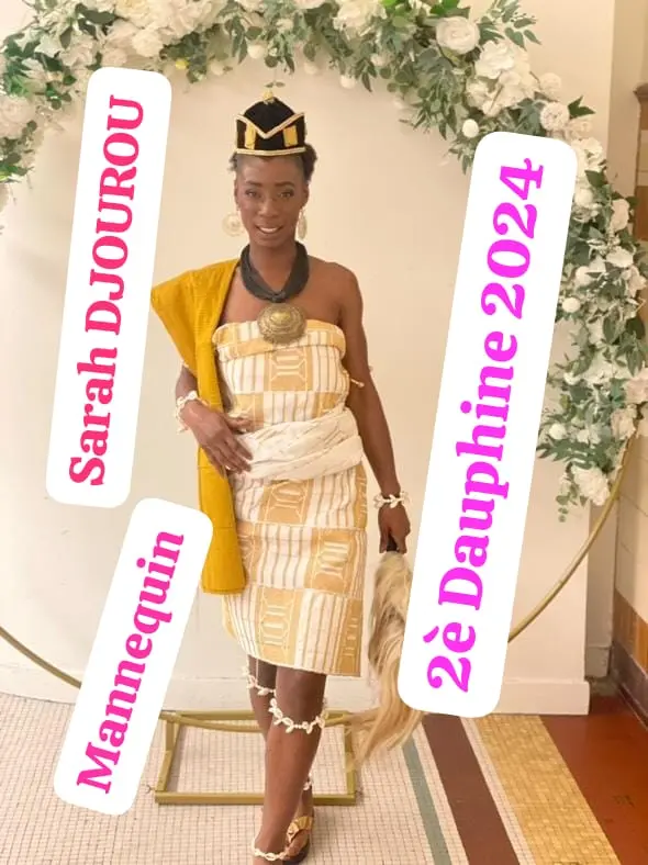 Sarah Djourou, mannequin et deuxième dauphine 2024 de Miss Univers Ethno France.